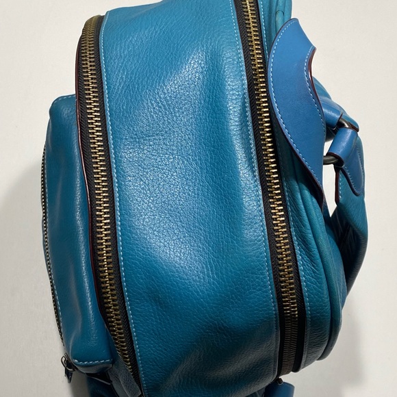 Rare Coach Space Rexy Astronaut Nasa Rocket UFO Backpack Leather HTF Jetpack - Picture 8 of 14